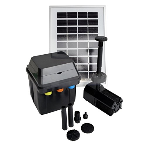 ASC 3 Watt Solar Panel with Water Pump Battery/Timer Control System and LED Lights