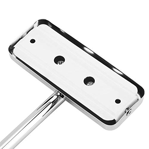 lyrlody Wall Mounted Mirror, 7.87inch 10x Magnification Foldable Bathroom Shaving Mirror 360 Degree Rotatable Double Side Round Vanity Swivel Mirror Cosmetic Makeup Mirror for Home Bathroom Sliver