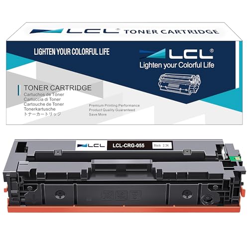 LCL 055 Toner Cartridge Compatible with Canon 055 CRG055 CRG-055 3016C002 Replacement for Canon LBP663CDN LBP633CDW LBP664CX, IMAGECLASS MF742CDW MF744CDW MF746CX (1Black)