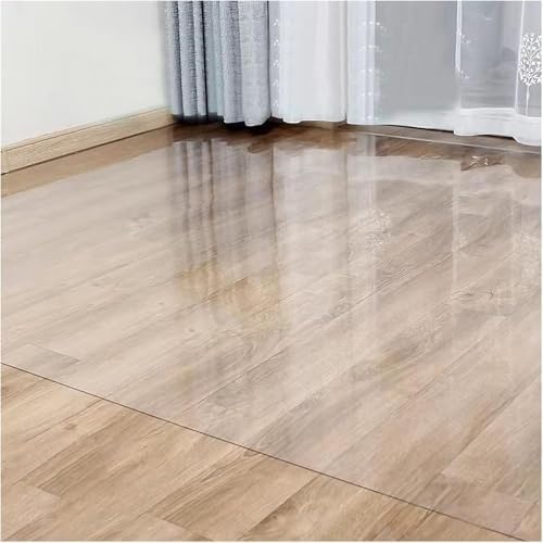 C Hardwood Floor Protector Mat - Waterproof, Anti-Stain, Non-Slip Runner Rug Pad for Pets, Entryway, Office, Kitchen - Cuttable Floor Covering (5x11ft/60x132inch)