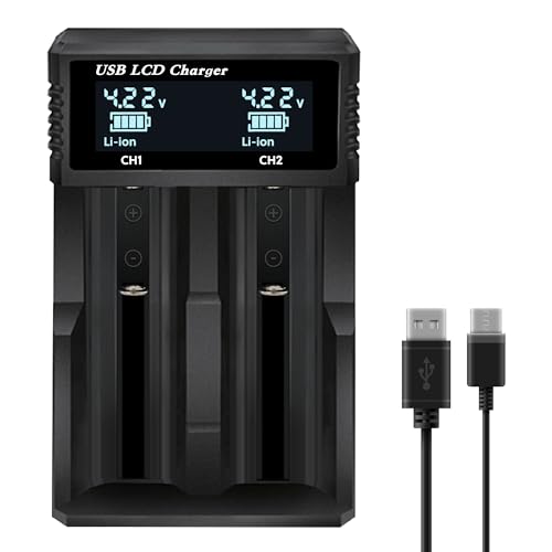 IP POWER 18650 Battery Charger with LED Display