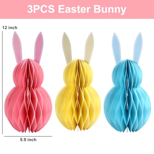 Easterdecorations3pcseasterbunnyhoneycombdiytablecenterpiecesetrusticreusablebunnyforspringhomeholidayfireplacetablepartydecor  Urban Country Home Decor Easter decorations 3pcs easter bunny honeycomb diy table centerpiece set rustic reusable bunny for spring home holiday fireplace table party decor  urban country home decor
