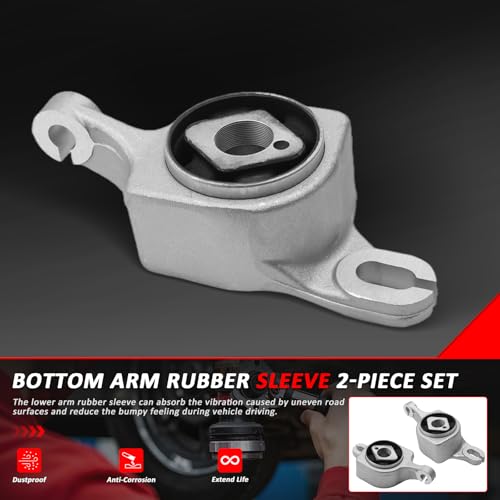Bomunik 1663300143 1663300243 Lower arm Rubber Sleeve with Bracket 2-Piece Set 2012-2019 Compatible with Mercedes-Benz GLE GLES LG M C292 W166 X166 Peat# 1663300143 1663300243 by Bomunik - Used condition - Image 2
