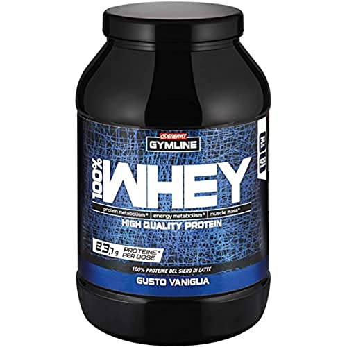 Enervit Gymline Muscle 100% Whey Proteine Concentrate Integratore Vaniglia 900 g