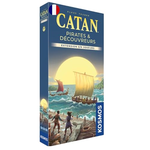 Asmodee - Catan : Pirates & Découvreurs - Kosmos - Jeux de société - Refresh Extension Jeu de stratégie 5 à 6 Joueurs - Famille/initié - Dès 12 Ans -...