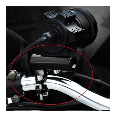 Soporte montaje barra luz para faro de motocicleta abrazadera ajustable 7