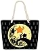 VOID XXL Strandtasche Goku Roshi Moon Shopper Tasche 58x38x16cm 23L Beach Bag, Kissen Farbe:Schwarz