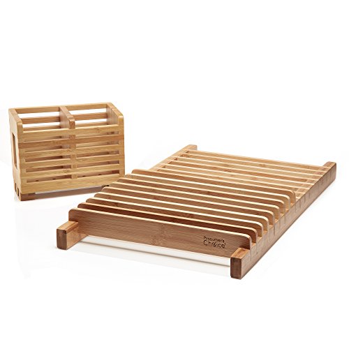 Prosumer's Choice - Escurridor de platos de cocina con soporte extraíble para utensilios