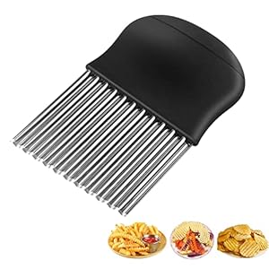 Pommes golfmes groenteschaaf Frites mes golfsnijder roestvrij staal snijder frieten snijder asmes voor groente ribbelmes asmes