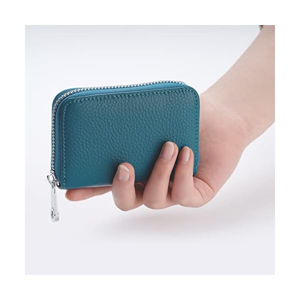 Meowoo RFID Wallets Kreditkartenetui Blocker Schutzhülle Karte, 14 Fächer Kartenetui, Orgel-Stil Tragbar Anti… – Bild 8