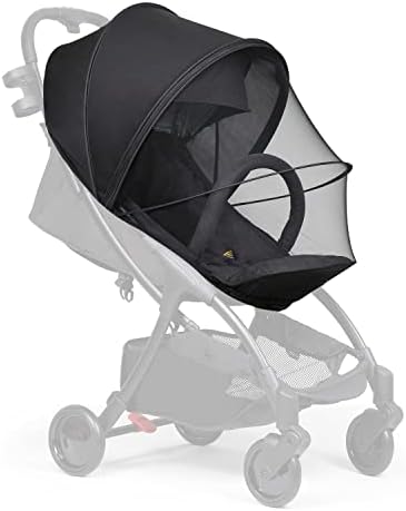 Beberoad love Mosquito Net and Sunshade for Stroller Sun Protection Baby Mosquito Net Bug Insect Mesh Net Netting Mesh Cover for Infant Car Seat Stroller/Bassinets/Cradles with Storage Bag