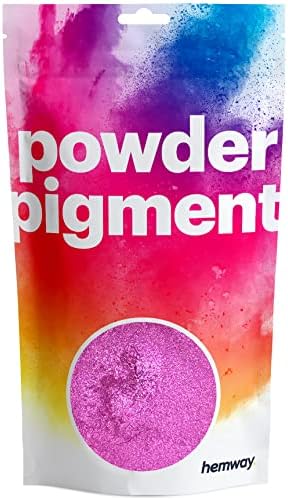 Hemway Yellow UV Fluorescent Pigment Powder Colour Luxury Sparkle Dye Metallic Pigments for Epoxy Resin, Polyurethane Paint and Cement - 50g