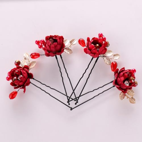 Horquillas pelo novia flores accesorios cabello boda tocados novia elegantes 4