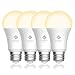 Etekcity Smart Light Bulb, WiFi Dimmable Soft White LED Bulb, A19 E26, Work with Alexa, Google Home and IFTTT, Easy Setup, Schedule, No Hub Required, 60W Equivalent, 2700K, UL Listed (4 Pack)