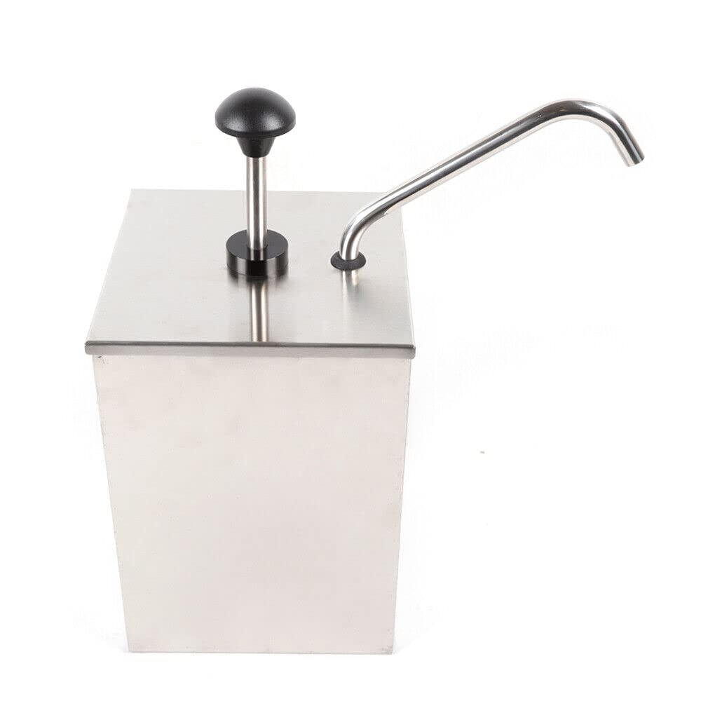 Dozownik pompy do sosów ze stali nierdzewnej do musztardowego keczupu, sosu BBQ, 4 l x 3 szt