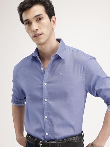 Image of WROGN Men's Pure Cotton Shirt | Solid | Comfort Fit