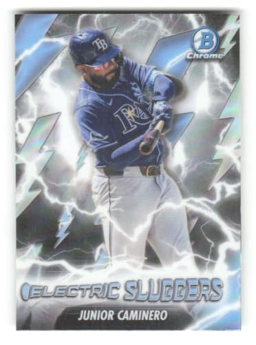 2026 Bowman Electric Sluggers #ES-4 Junior Caminero Tampa Bay Rays MLB Baseball Trading Card