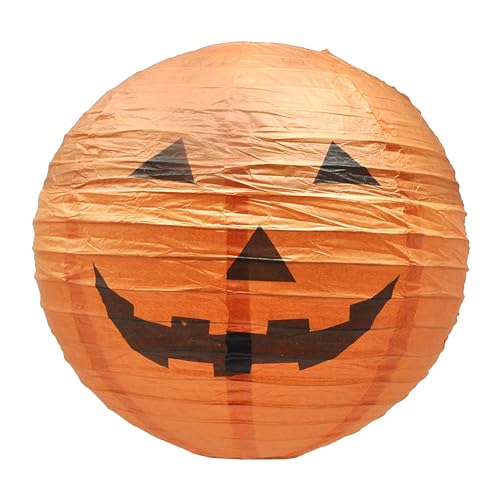 Lanterne citrouille orange de qualité supérieure Mudra Crafts avec éclairage LED durable