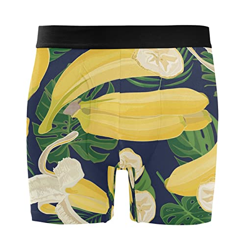 Bóxer para hombre de plátano Vnurnrn pack de 2 calzoncillos de hoja de palma amarillo