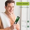 Vacuum Beard Trimmer for Men, Beard and Mustache Trimmer for Men with Adjustable Length Comb (120mm), IPX6 Waterproof Built-in Electric Trimmer for Beard, Mustache, and Stubble.