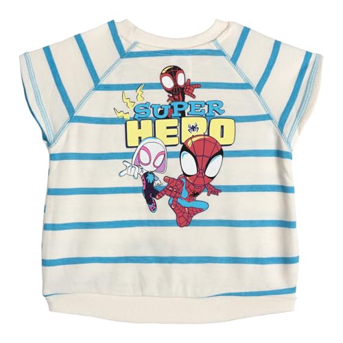 Marvel Spidey and His Amazing Friends Spider-Man Toddler Boys Tank Top & French Terry Shorts Set 3T - image 2
