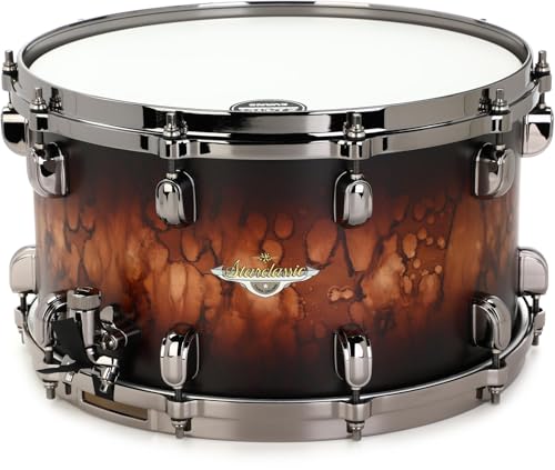 Tama Starclassic Maple Snare Drum - 8 Inches X 14 Inches Molten Brown Burst