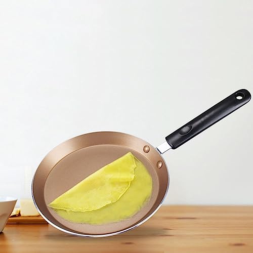 ZYWUOY Sartén antiadherente con revestimiento de mármol, 18 cm, color dorado