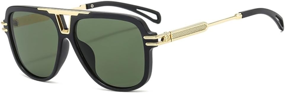 Big Frame Sunglasses Men Metal Sun Glasses Women Retro Eyeglasses Vintage