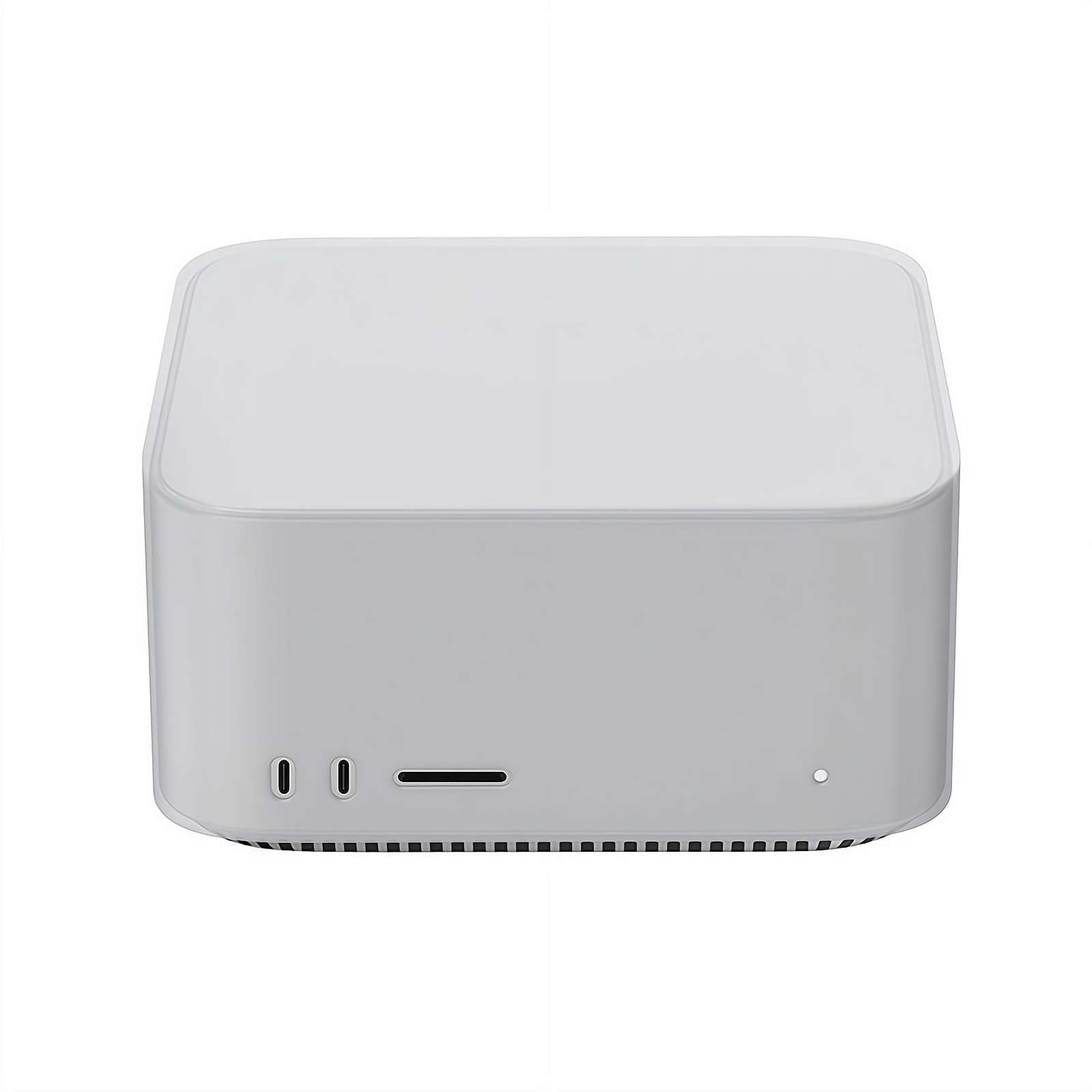 Coque Silicone Souple Pour Mac Studio 2025 - Protection Anti-rayures, Anti-poussière, Design Ventilé, Ports Réservés