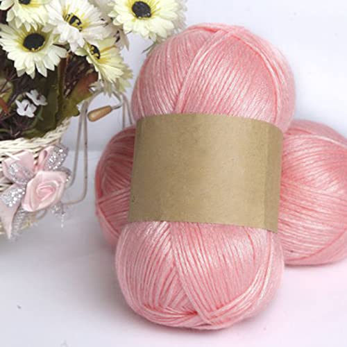 100G/Ball 325M Silk Cotton Knitting Yarn Crochet Needlework Thick Wool Thread Yarn For Hand Knitting Scarf Sweater #TOP5