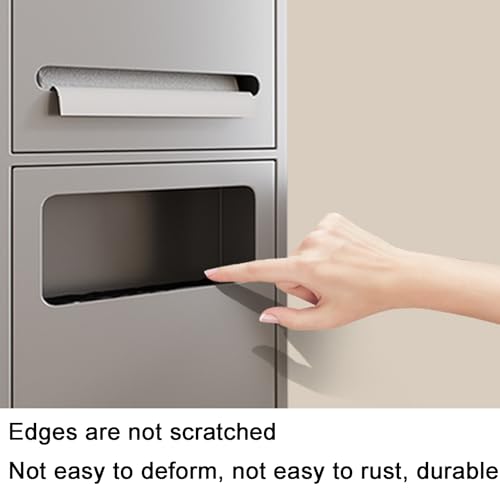 Mueble de baño empotrado negro con papelera integrada STO Solut 6