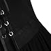 Halloween Costume Women Fashion Cold Shoulder Gothic Knee Length Dress Oversized Asymmetrical Hem Medieval Dresses