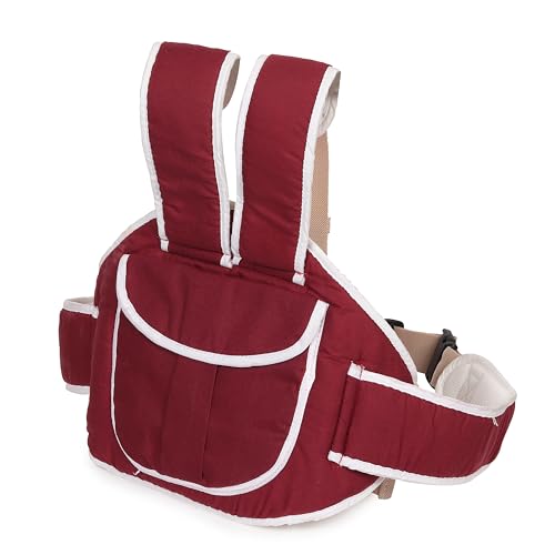 Image of MELVIS Kids Safety Belt for Two Wheeler with Reflective Strips, Portable Seat Belt Children Motorcycle Harness for Motorcycle Bike, Adjustable Safety Harness for Boys Girls (2-12years) (Maroon)