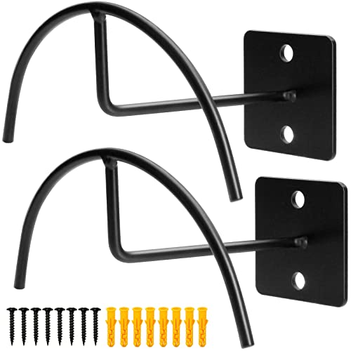 DIYIIRON 4 PCS Wall Mounted Hat & Helmet Rack, Multifunctional Display Rack, Metal Holder for Hat, Helmet, Coat, Black by DIYIIRON - Used condition - US$14.17