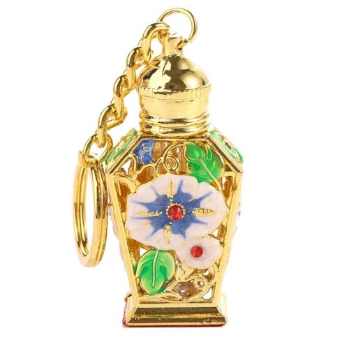 Vctitil 1pcs Arabic Style Perfume Bottles Metal Glass Essential Oil