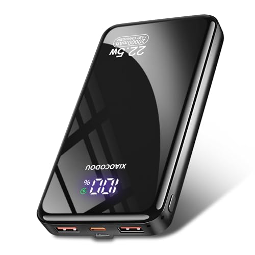 POWER BANK 20000mAh PD20W Fast Charging USB C 22.5W Portable Charger Powerbank with LCD Display Battery Pack for Smartphones Smartwatch Travel Camping Outdoor etc