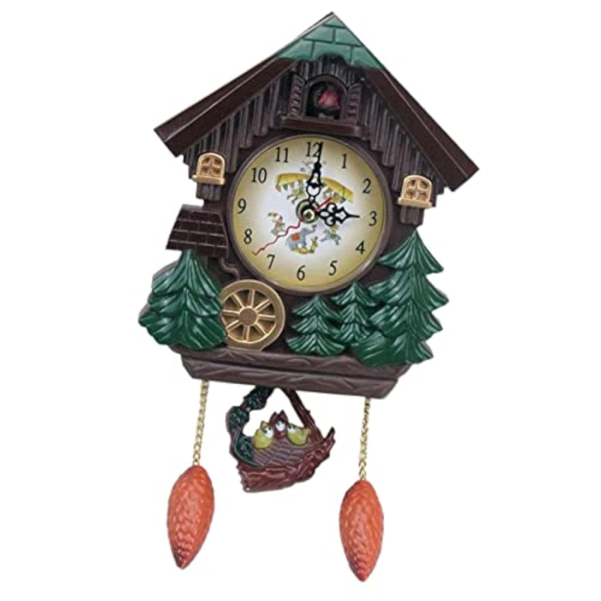 Vintage Cuckoo Wall Clock for Children's Room