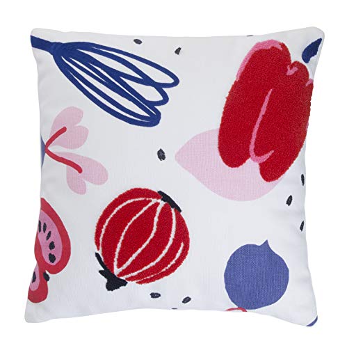 Catimini – Cojín 40 x 40 para niña, Color Rosa y Blanco – 100% algodón