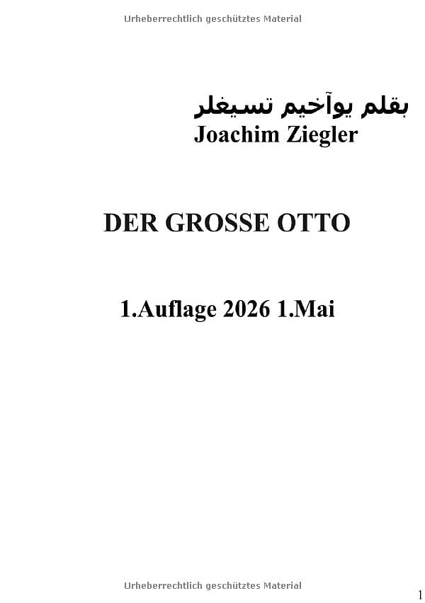 de große Otto 1.Auflage 2026 1.Mai