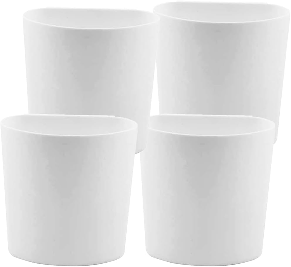 Alipis 4Pcs Hanging Storage Basket for Cart Organizer Small Plastic Buckets with Hooks Portable Hanging Cup Holder for Kitchen and Home