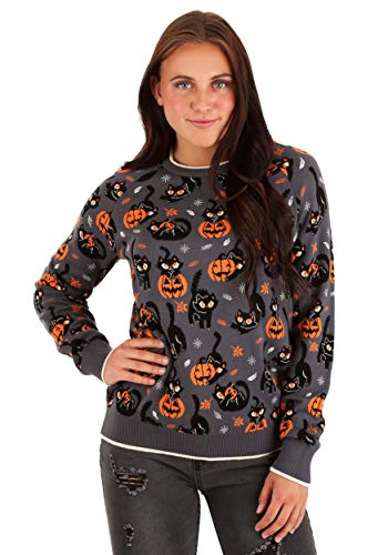 Pull Halloween chat rigolo vêtement automne taille S
