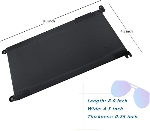 Miniatura 2 de 42WH WDXOR - Batería de repuesto para laptop Dell Inspiron 13 15 5000 7000 Series 5368 5378 5379 7378 5565 5567 5568 7579 17 5765 5767 5770 3490