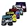 FREEGUN Boxer Homme Glitch, Caleçon Homme Anime, Respirant et Ultra-Doux (Lot de 5) M