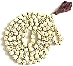 Yoshiva Skull 54+1 Beads Narmund Mala for Man and Women Plastic Chain for Puja