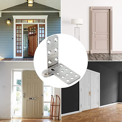 Tambee Door Pivot Hinges 180 Degree Heavy Duty Hinges For Wood Doors Shaft 304 Stainless Steel Top And Bottom Set Pivot Hinge System （1 Pair） #TOP4