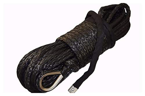 Cuerda del cabrestante de plasma negra 12mm 30M para accesorios de cabrestones 2