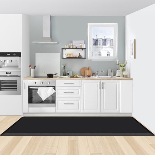 Image of 0.8 inch Thick Kitchen Mat Cushioned Anti Fatigue Rug Comfort Floor Mats | Water-Resistant, Non-Slip, Easy to Clean Comfort Floor Mat for Kitchen, Sink & Office, Multiple Colors & Sizes, 72 inch x 22 inch
