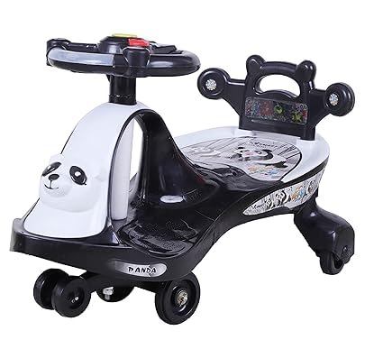 OLIFIN Panda Magic Car Swing Car with Steering Wheel - Black & White for Kids 2+Years Ride-On Car Toysglen (B0DGCX9CWF) Amazon Price History, Amazon Price Tracker