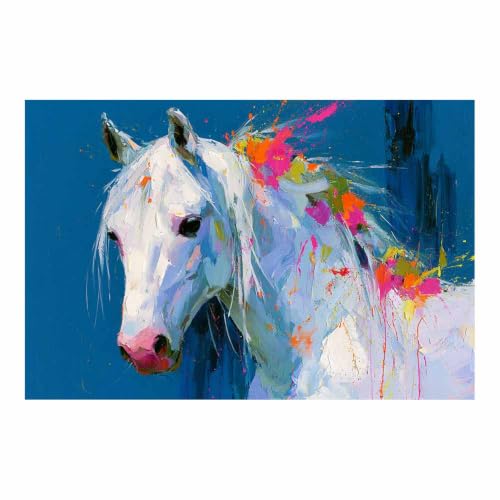 Toile animaux multicolore 40x60cm pour décoration salon