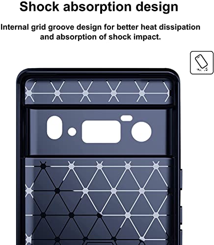 Coque Pixel 6 Pro premium fine TPU souple bleu ajustement sur mesure - 4